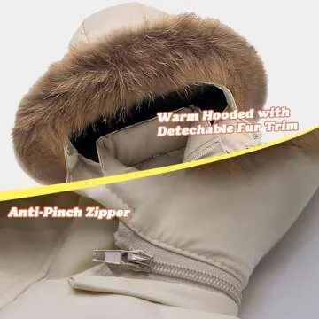 BYFRI Toddler Down Snow Suit - Warm & Waterproof