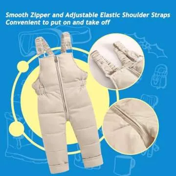 BYFRI Toddler Down Snow Suit - Warm & Waterproof