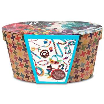 Kid Made Modern - Jewelry Jam Craft Kit - 850+ Piece Collection - DIY Kids Crafts - Bulk Craft Set -...