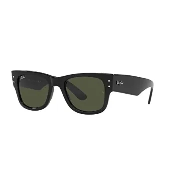 Ray-Ban RB0840S Mega Wayfarer Square Sunglasses Black Green