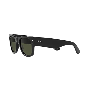 Ray-Ban RB0840S Mega Wayfarer Square Sunglasses Black Green