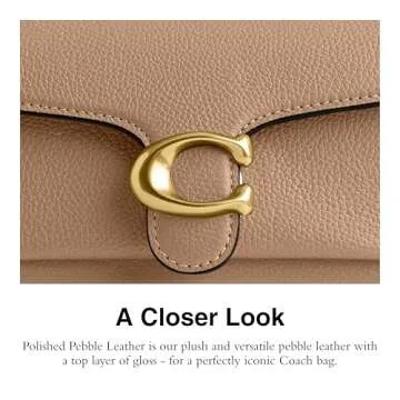 Coach Polished Pebble Leather Tabby Shoulder Bag 20, Taupe