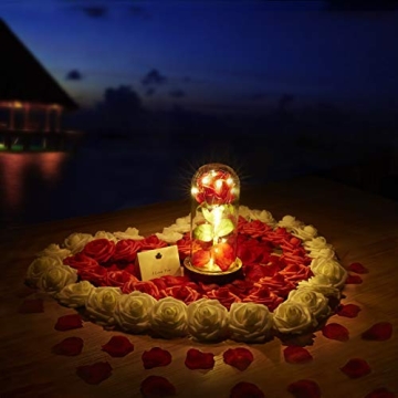 Stunning Red Rose Lamp with LED Lights for Your Loved Ones