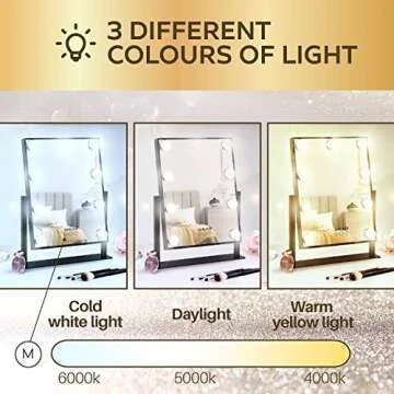 Stunning Makeup Vanity Mirror with Adjustable LED Lights