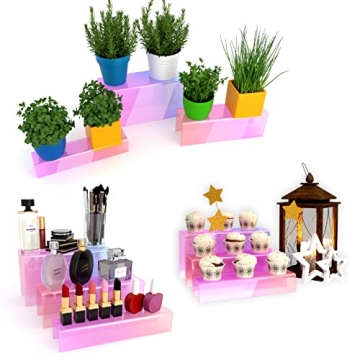 RORKIM Iridescent Acrylic Display Risers for Collectibles