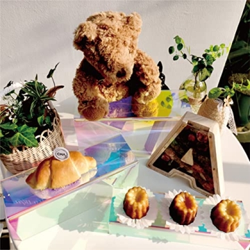 RORKIM Iridescent Acrylic Display Risers for Collectibles