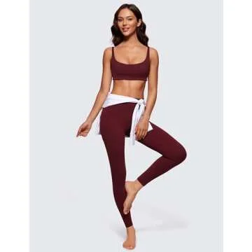 CRZ YOGA Butterluxe Spaghetti Strap Sports Bras for Women