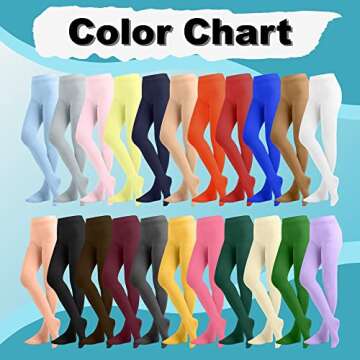 EMEM Apparel Women's Ladies Solid Colored Opaque Dance Ballet Costume Microfiber Footed Tights Stockings Fashion Kelly Green C