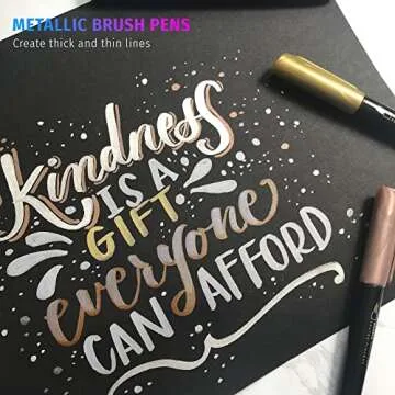 Zebra Besties Lettering Brush and Marker Exclusive 16 Piece Set, Includes 1 Each Black Brush Pen in Extra Fine, Fine and Medium Tips, 3 Metallic Brush Pens, and 10 Mildliner Brush/Marker Pens
