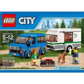 LEGO City Van & Caravan 60117 - Adventure Set for Kids 5-12
