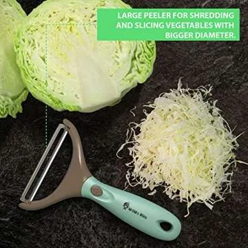 Premium 3-in-1 Vegetable Peeler Set - Sharp Stainless Steel Blades with Interchangeable Handle, Straight, Julienne & Wide Y-Peelers – Space-Saving,Multifunctional Design for Easy Kitchen Prep
