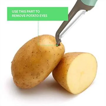 Premium 3-in-1 Vegetable Peeler Set - Sharp Stainless Steel Blades with Interchangeable Handle, Straight, Julienne & Wide Y-Peelers – Space-Saving,Multifunctional Design for Easy Kitchen Prep