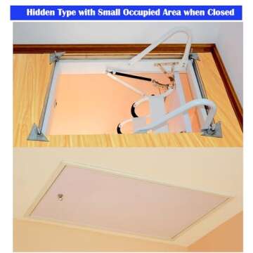 Heavy-Duty Folding Loft Ladder with 660LB Capacity