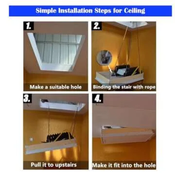 Heavy-Duty Folding Loft Ladder with 660LB Capacity