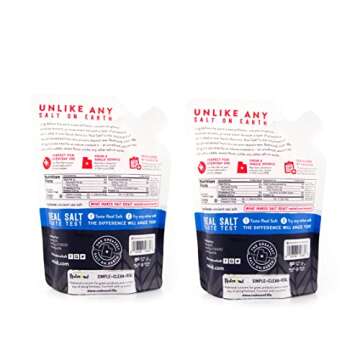 Redmond Real Sea Salt - Natural Unrefined Gluten Free Coarse, 16 Ounce Pouch (2 Pack)