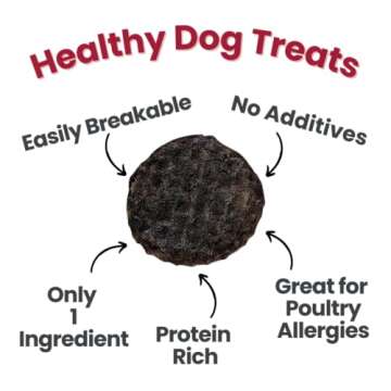Farm To Pet - Dog Training Treats - Beef Chips, Single Ingredient, Lean, All Natural, Healthy Dog Treats for Small, Medium, Large Dog Breeds, & Puppies, Made in USA