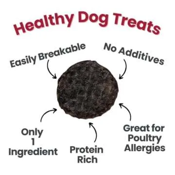 Farm To Pet - Dog Training Treats - Beef Chips, Single Ingredient, Lean, All Natural, Healthy Dog Treats for Small, Medium, Large Dog Breeds, & Puppies, Made in USA