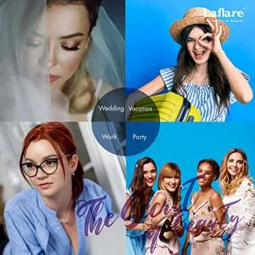 Laflare 3D MINK ANGEL Eyelashes, Soft, Feather-Light, Double-Layer, Voluminous, Glamorous, Fluffy, Striking Look, Reusable Premium Quality False Mink Lashes (AM05)