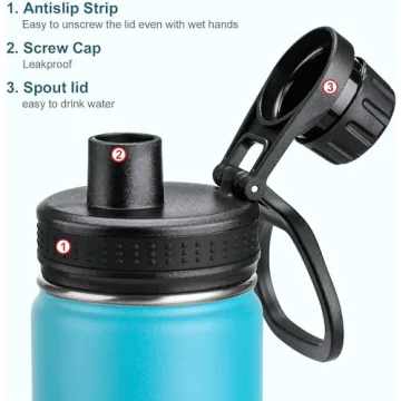 Koodee Insulated Water Bottle for Kids 16 oz Stainless Steel