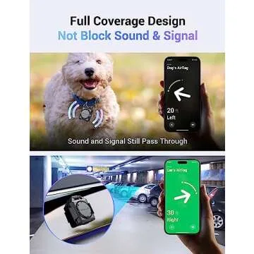 PROfezzion 4-Pack Secure AirTag Holder Air Tag Case with Key Ring, 3M Adhesive Mount & Loop Strap for Keychain, Dog Collar, Backpack, Luggage Bag, Car & More, IPX8 Waterproof, Full Cover & Discreet