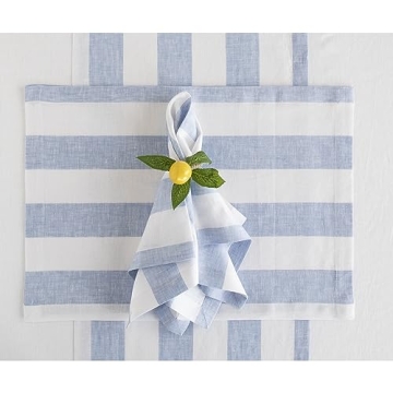 Solino Home Pure Linen Napkins Set of 4 - Elegant Dining Essentials