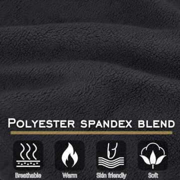 Balaclava Face Mask Windproof Fleece Ski Mask for Men and Women Winter Neck and Face Warmer Grey