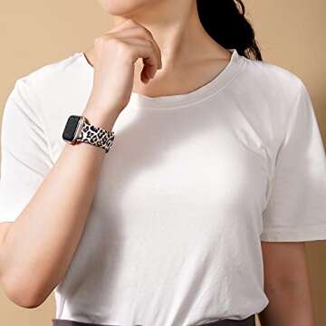 EXCHAR Silicone Replacement Band for Apple Watch 44mm 42mm