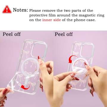 Stylish UEEBAI Magnetic iPhone 16 Plus Bow Case