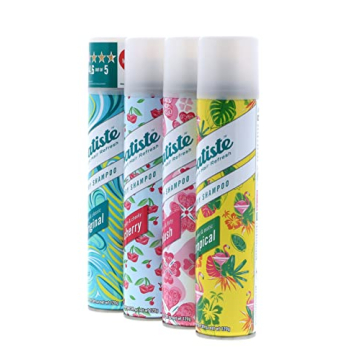 Batiste Dry Shampoo Original, Cherry, Blush, Tropical 4-pack