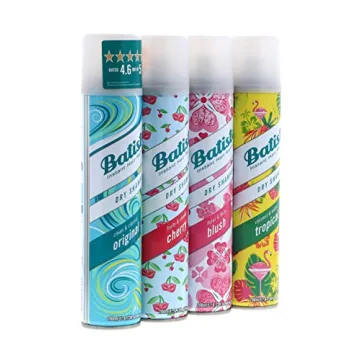 Batiste Dry Shampoo Original, Cherry, Blush, Tropical 4-pack