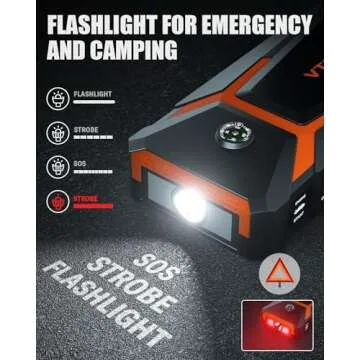 VTOMAN V8 Pro 3000A Jump Starter, Car Battery Charger Jump Starters for Up 8.5L Gas and 6.5L Diesel Engines, 12V Auto Lithium Battery Booster Pack, Portable Jump Box with Jumper Cable LCD Display