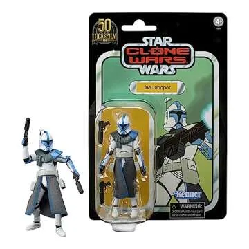 STAR WARS The Vintage Collection Clone Wars 3.75 Inch Action Figure Exclusive - Arc Trooper (Blue) VC212