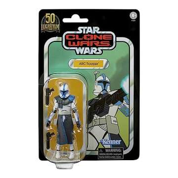 STAR WARS The Vintage Collection Clone Wars 3.75 Inch Action Figure Exclusive - Arc Trooper (Blue) VC212