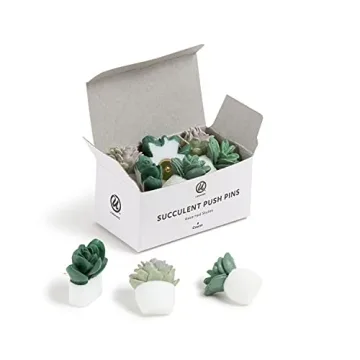 U Brands Succulent Push Pins Set – Whimsical Office Decor
