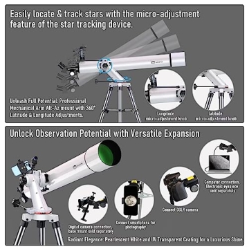 100mm Aperture Telescope - Perfect for Stargazing Fun