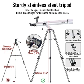 100mm Aperture Telescope - Perfect for Stargazing Fun