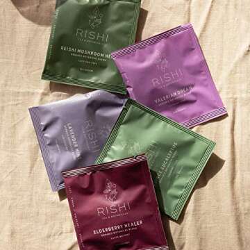 Rishi Matcha Super Green Tea, Organic Green Tea Sachet Bags, 15 Count (Pack of 2)