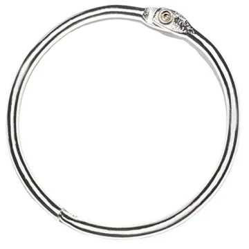 2 Inch Loose Leaf Binder Rings - 25 Pack, Durable Metal Office Rings