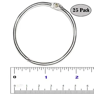 Durable 2 Inch Loose Leaf Binder Rings for Organizing