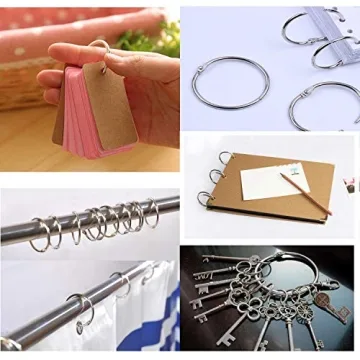 Durable 2 Inch Loose Leaf Binder Rings for Organizing
