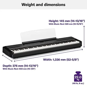 Yamaha P515 88-Key Weighted Digital Piano Perfect for Musicians