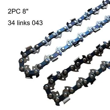 Morocca 2 Pack 8" Chainsaw Saw Chain for Dewalt Pole Saw