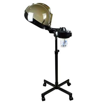 Chromatique Professional Salon Hair Steamer With Rolling Stand Base Hood Color Processor Beauty Equipment