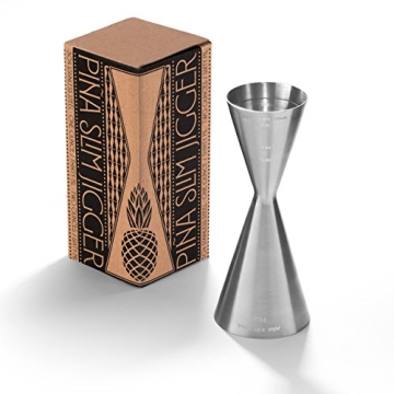 Piña Barware Slim Stainless Steel Jigger For Perfect Cocktails