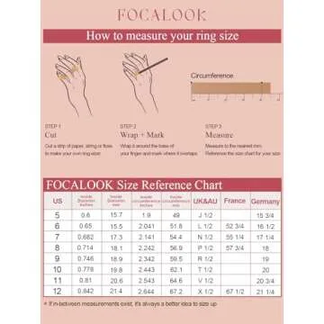 FOCALOOK Interlocked Fidget Ring for Anxiety Relief