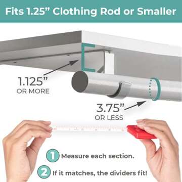 Baby Closet Dividers - Rustic Floral Design for Nursery Decor