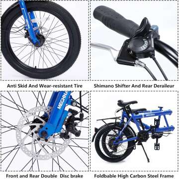 Foldable Tandem Bike with Adjustable 7 Speeds