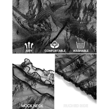 Stylish 2024 Mesh Sheer Long Sleeve Crop Top for Women