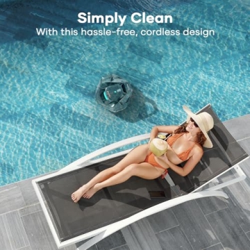 AIPER Cordless Robotic Pool Cleaner for Above-Ground Pools