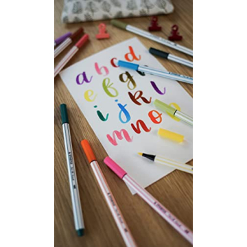 STABILO Premium Brush Pen 68 ARTY 30 Colors - Perfect for Art